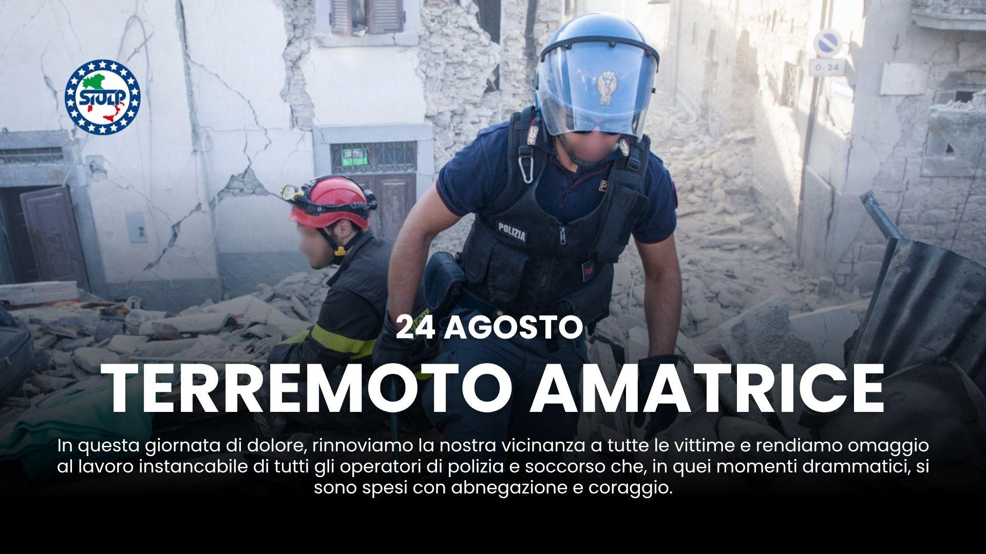 Amatrice: dieci anni dopo, il SIULP rinnova la sua vicinanza