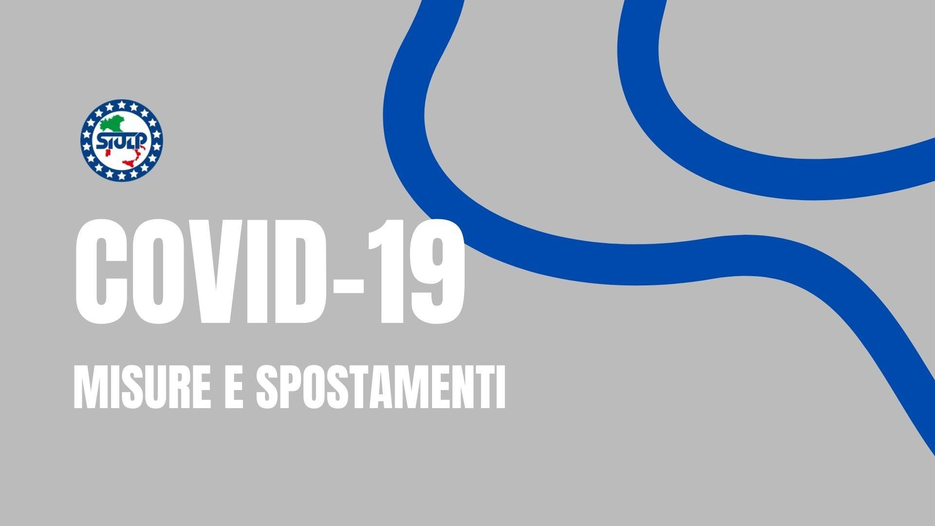 Misure urgenti relative all'emergenza epidemiologica da COVID-19.