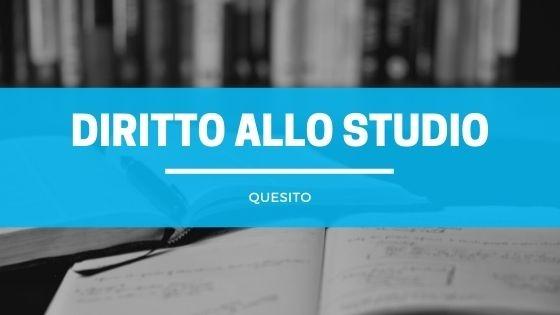 Diritto allo studio – Quesito