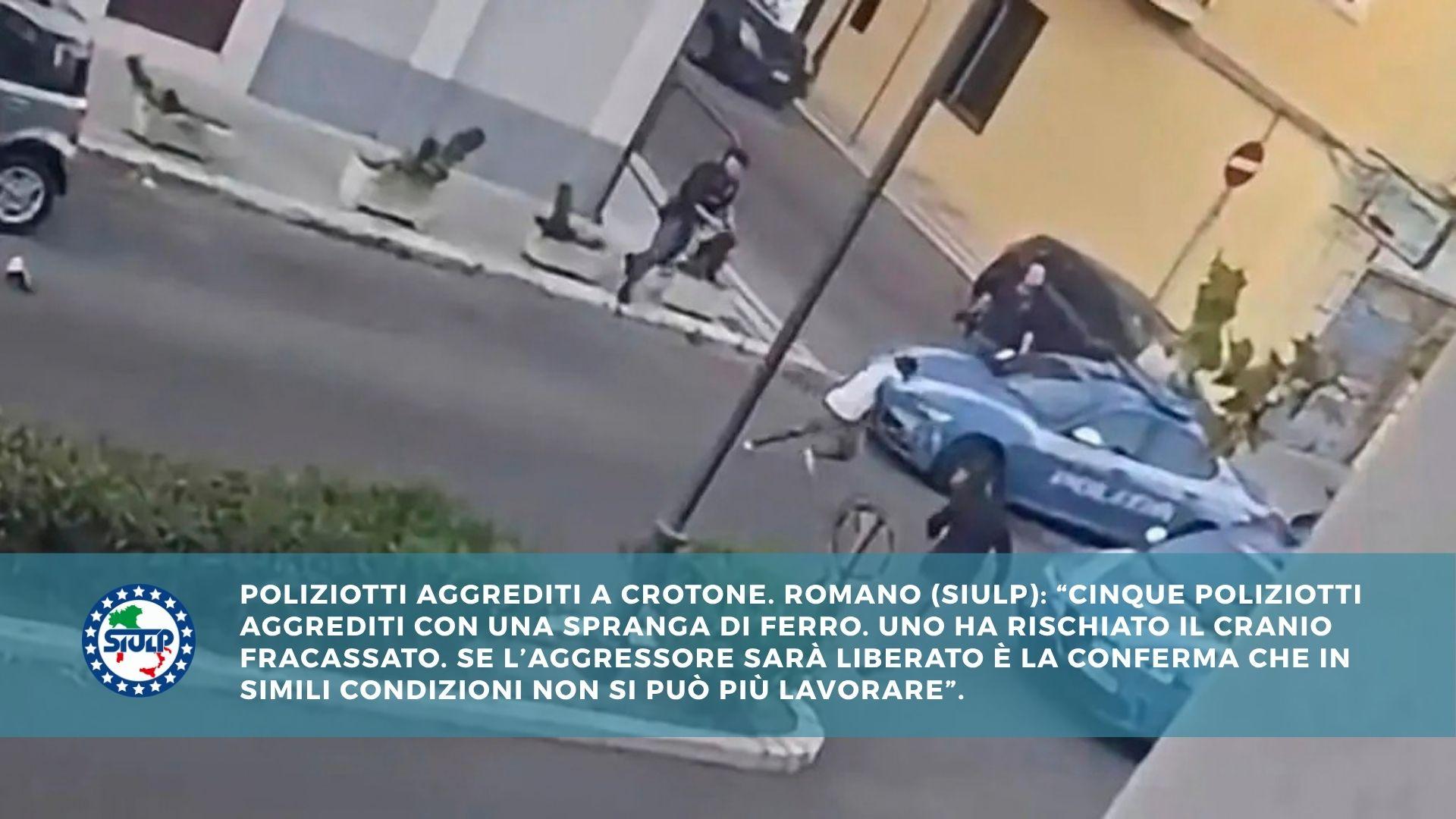 Cinque poliziotti aggrediti con una spranga di ferro. Uno ha rischiato il cranio fracassato