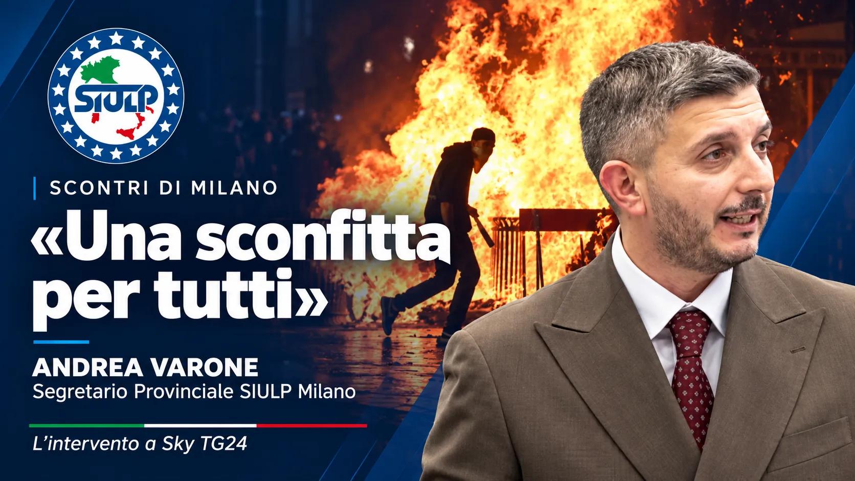 Scontri di Milano, Andrea Varone a Sky TG24: «Una sconfitta per tutti»
