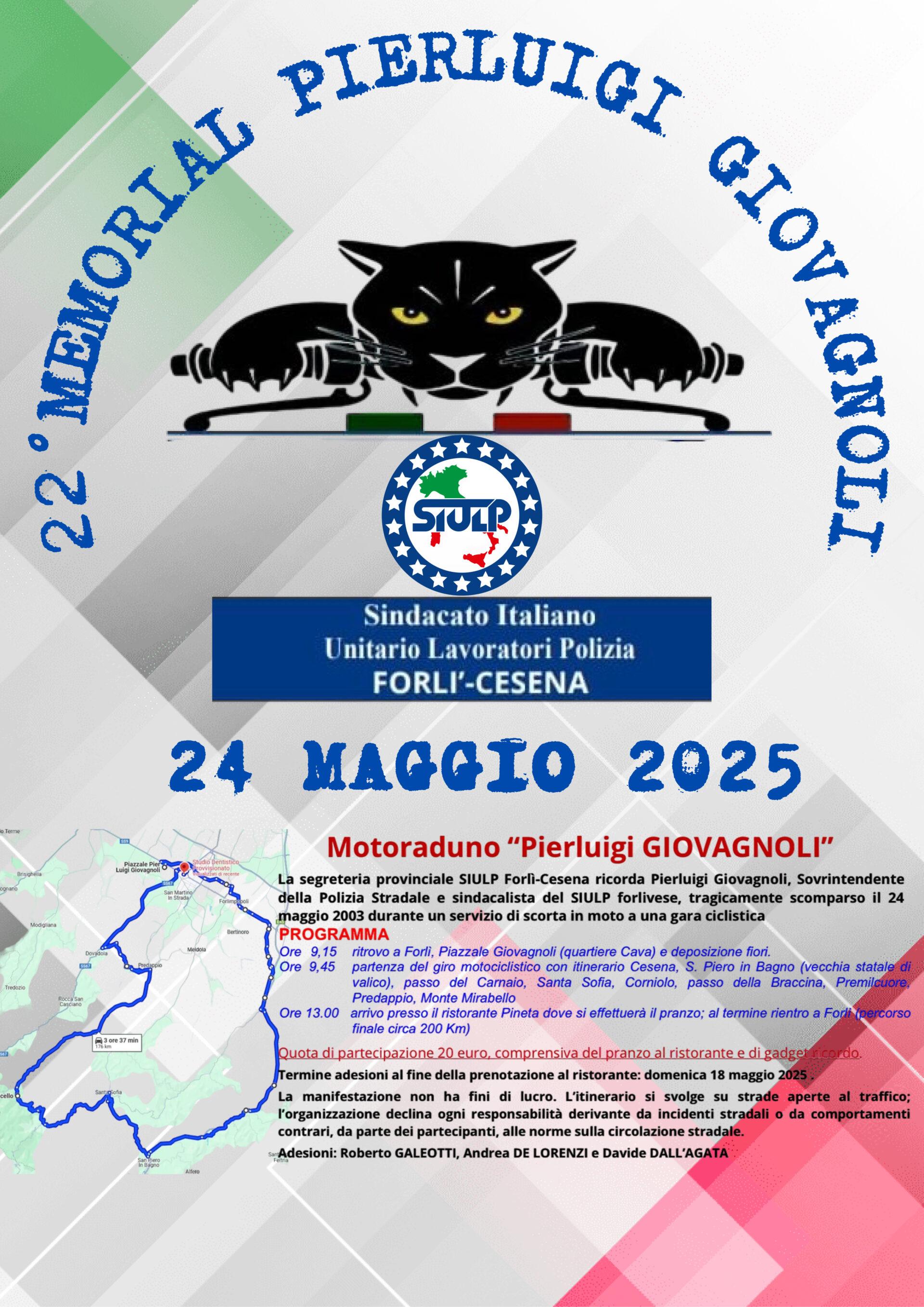 Memorial Pierluigi Giovagnoli, 24 maggio 2025