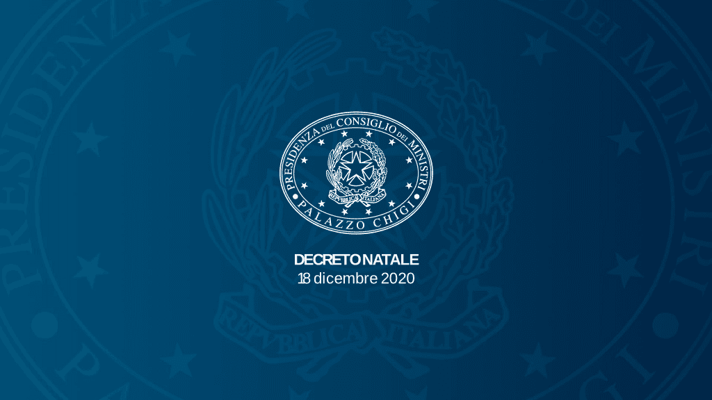 DECRETO NATALE 18 dicembre 2020