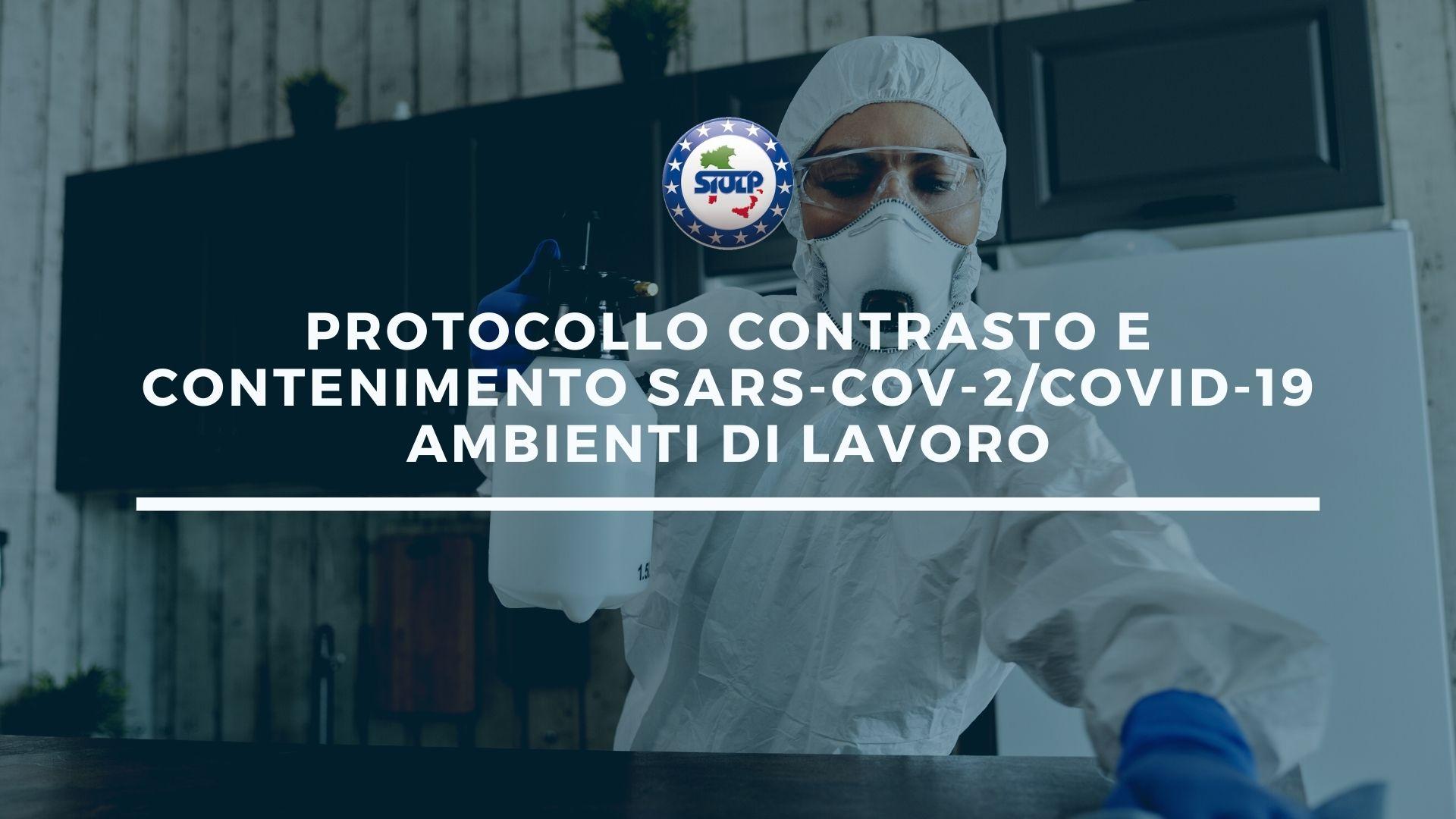 Protocollo contrasto e contenimento SARS-CoV-2/COVID-19 ambienti di lavoro