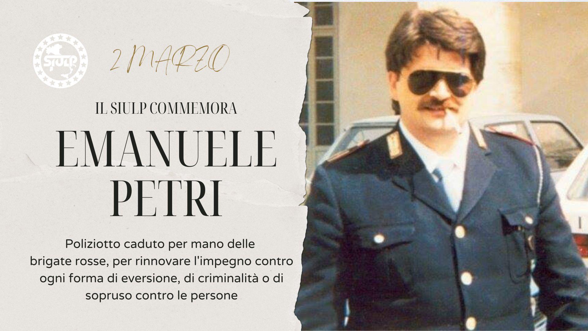 2 Marzo 2023 – 20° anniversario della morte del collega Emanuele Petri