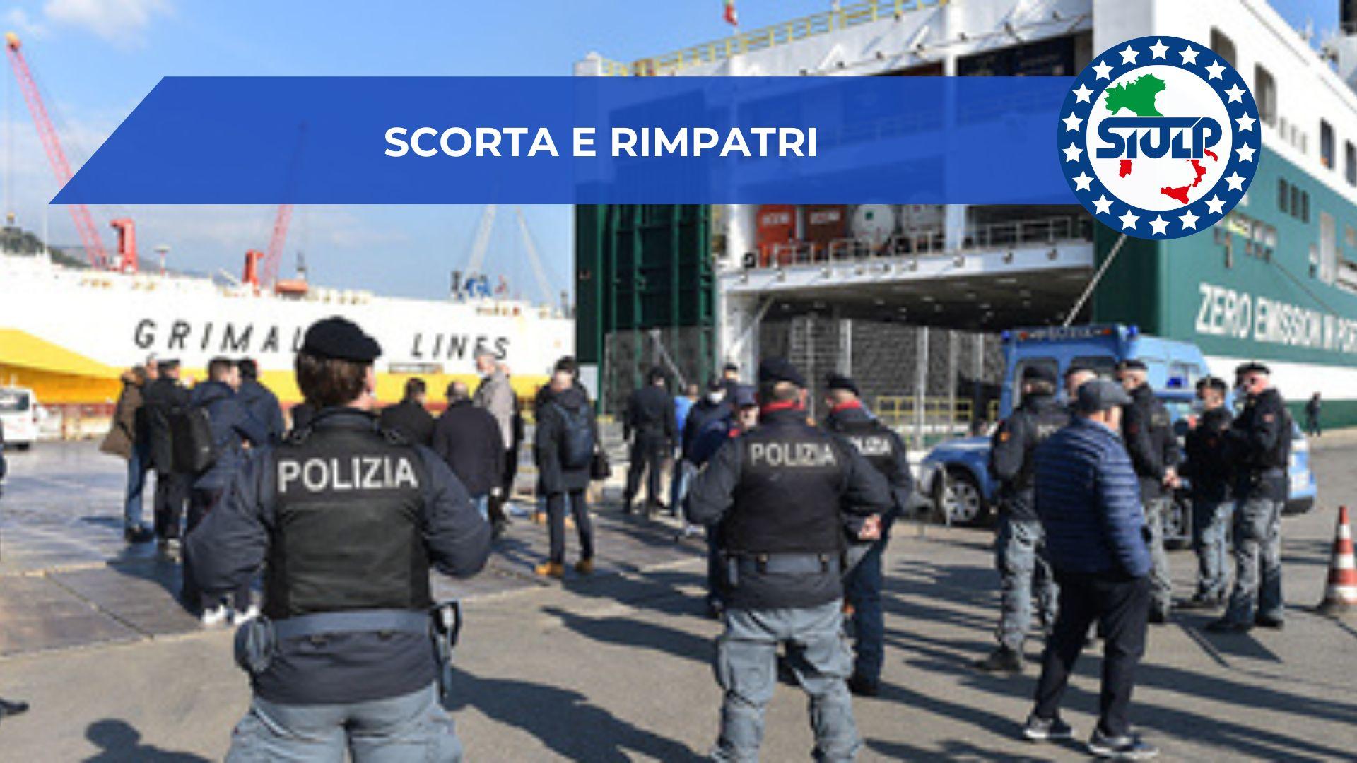 Scorta per il rimpatrio forzato via mare di stranieri irregolari