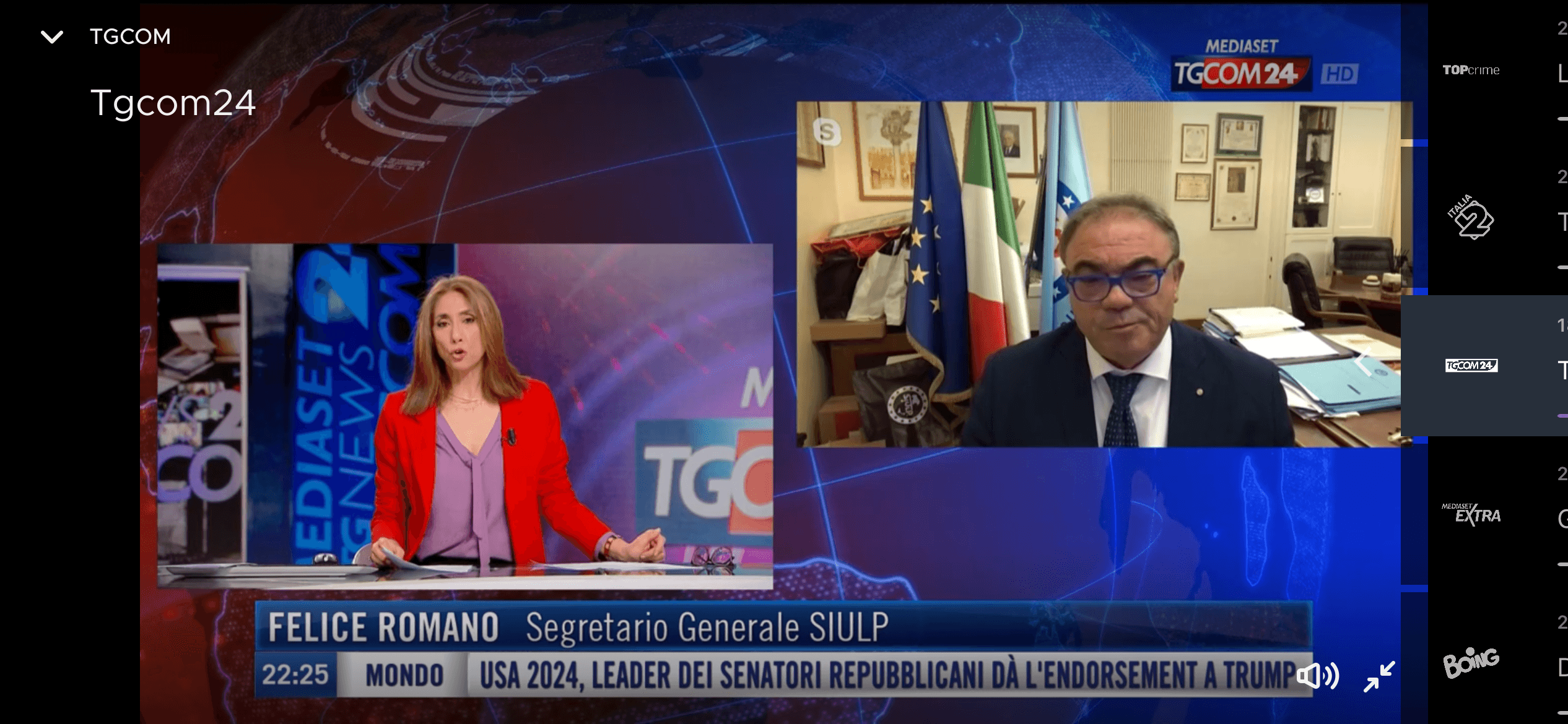 Felice Romano a TGCom24 sugli scontri di Pisa