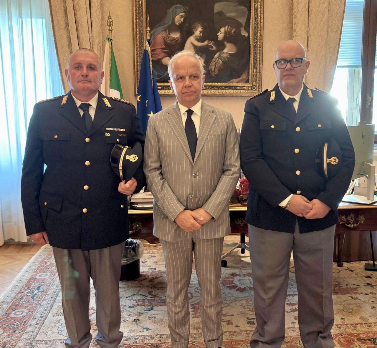 Brigadiere Legrottaglie: poliziotti ricevuti dal Ministro Piantedosi.