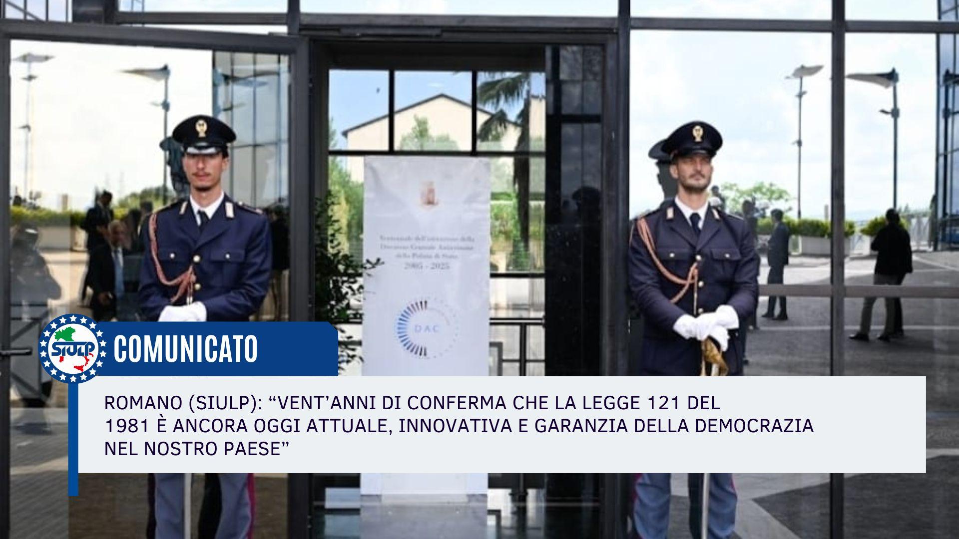 Celebrati a Roma i vent’anni della Direzione Centrale Anticrimine