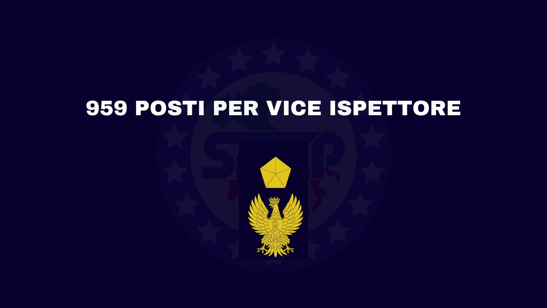 959 Vice ispettore – Pubblicazione decreto parziale rettifica della graduatoria di merito e dichiarazione dei vincitori.