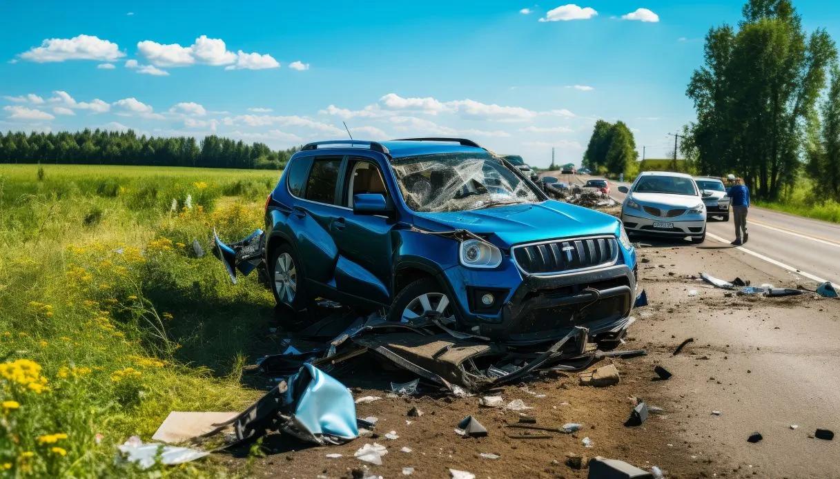 Incidente stradale con veicolo straniero