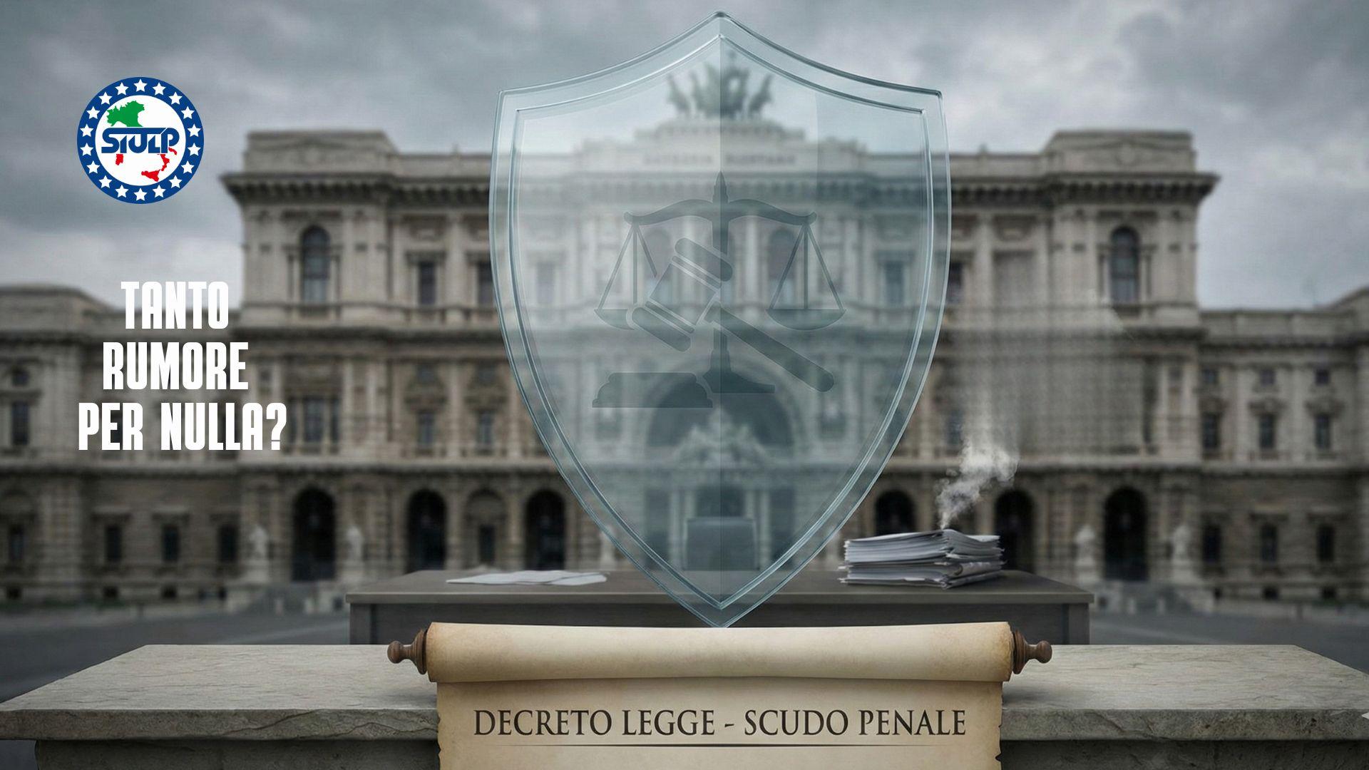 DECRETO LEGGE “SICUREZZA” PRIME RIFLESSIONI SUL COSIDDETTO SCUDO PENALE.