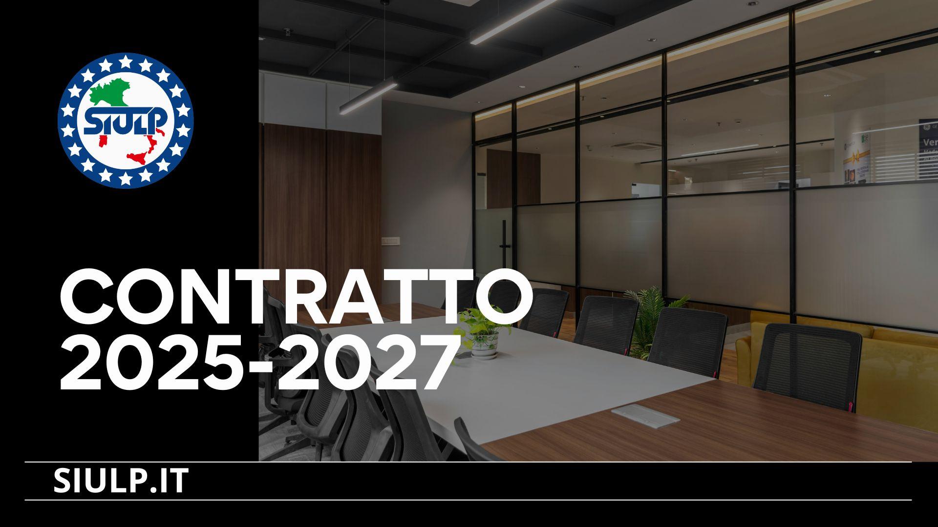 iniziato il confronto in sede tecnica – CONTRATTO 2025 – 2027