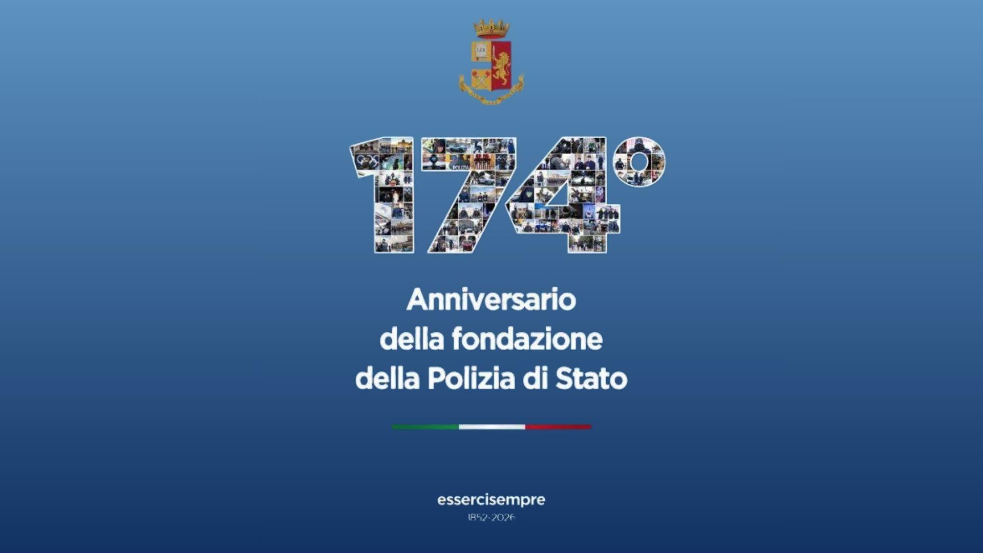 174° anniversario della fondazione della Polizia di Stato