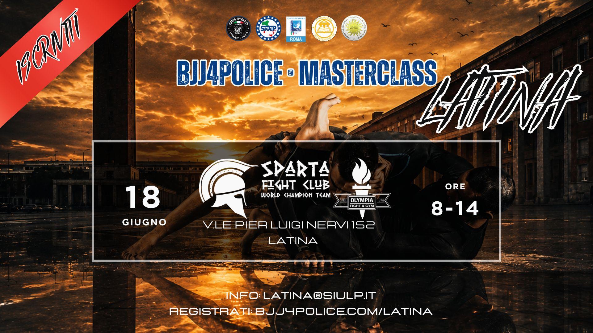BJJ4POLICE MASTERCLASS A LATINA