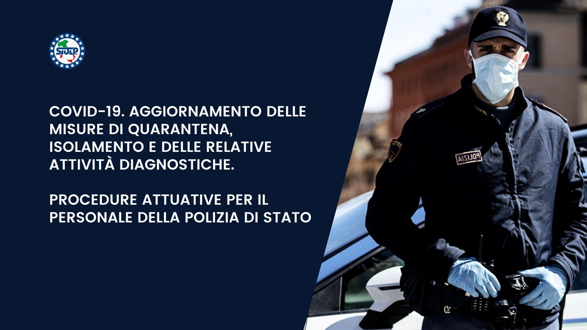 Covid-19 – Aggiornamento misure di quarantena, isolamento e attività diagnostiche
