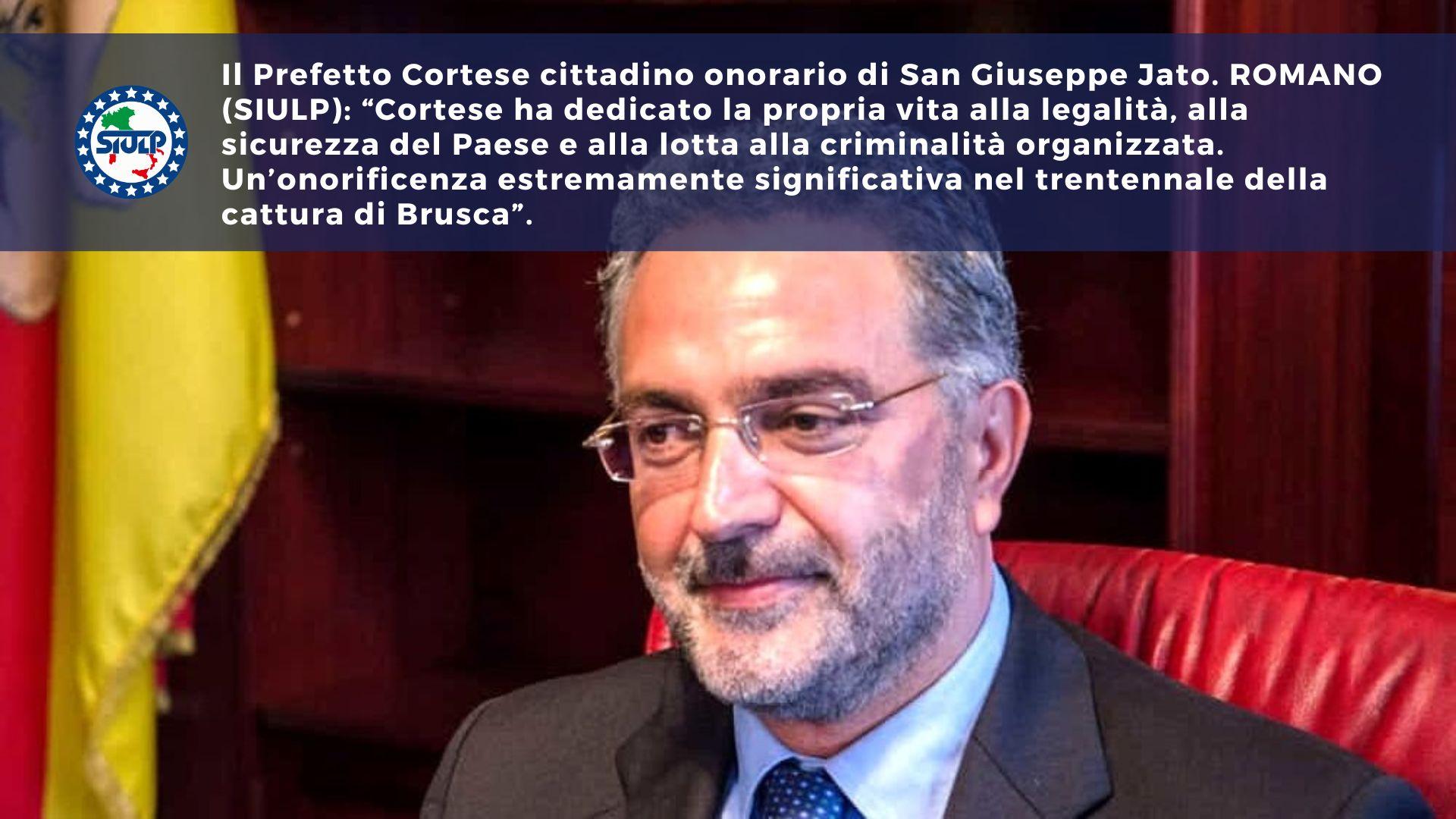 Il Prefetto Cortese ha dedicato la propria vita alla legalità, alla sicurezza del Paese e alla lotta alla criminalità organizzata