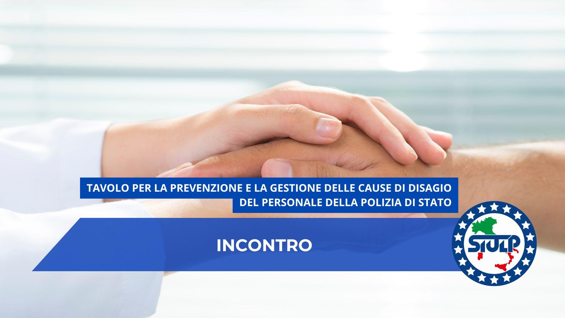 Tavolo per la prevenzione e la gestione delle situazioni di disagio