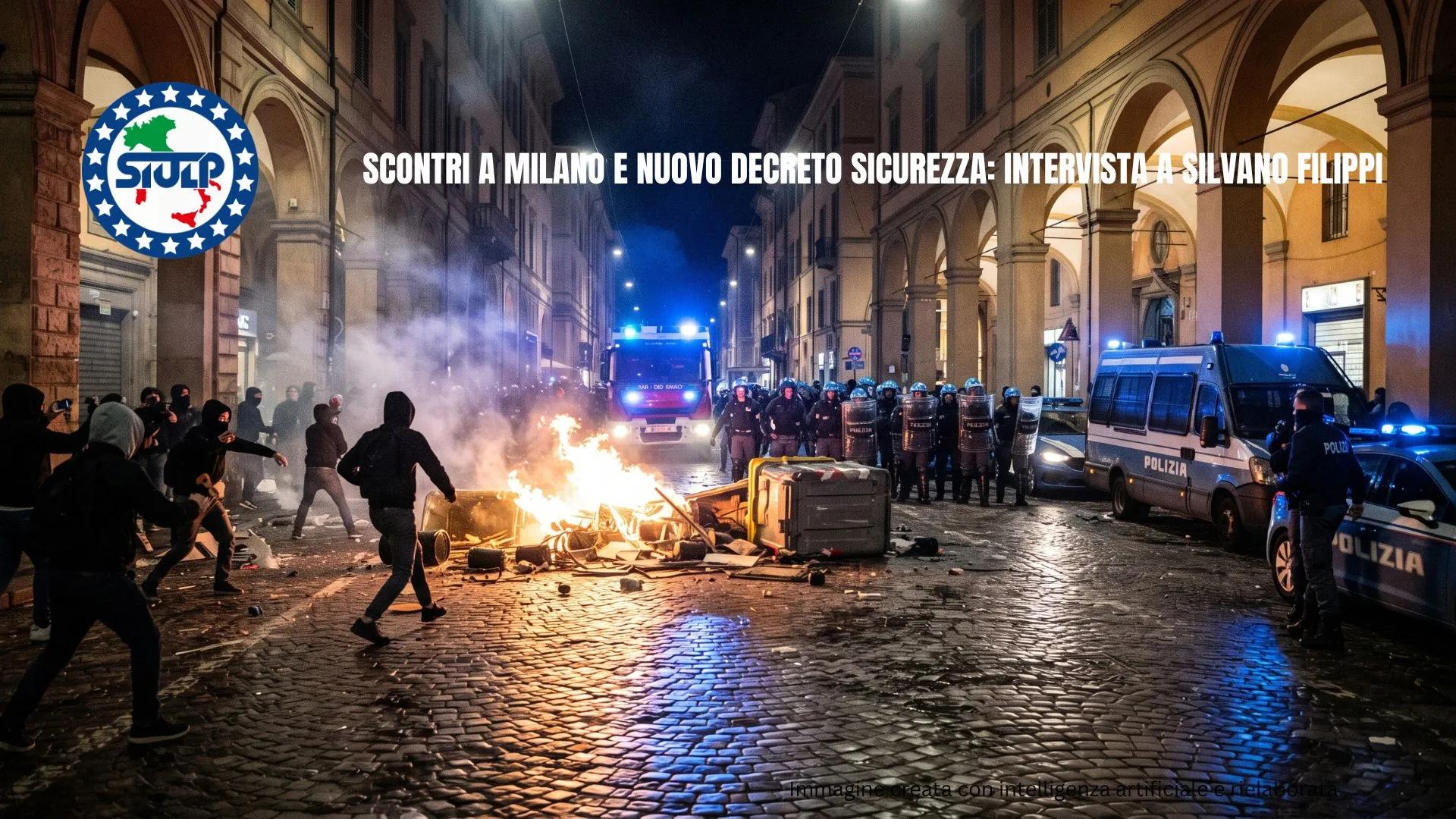 Scontri a Milano e Nuovo Decreto Sicurezza: Intervista a Silvano Filippi