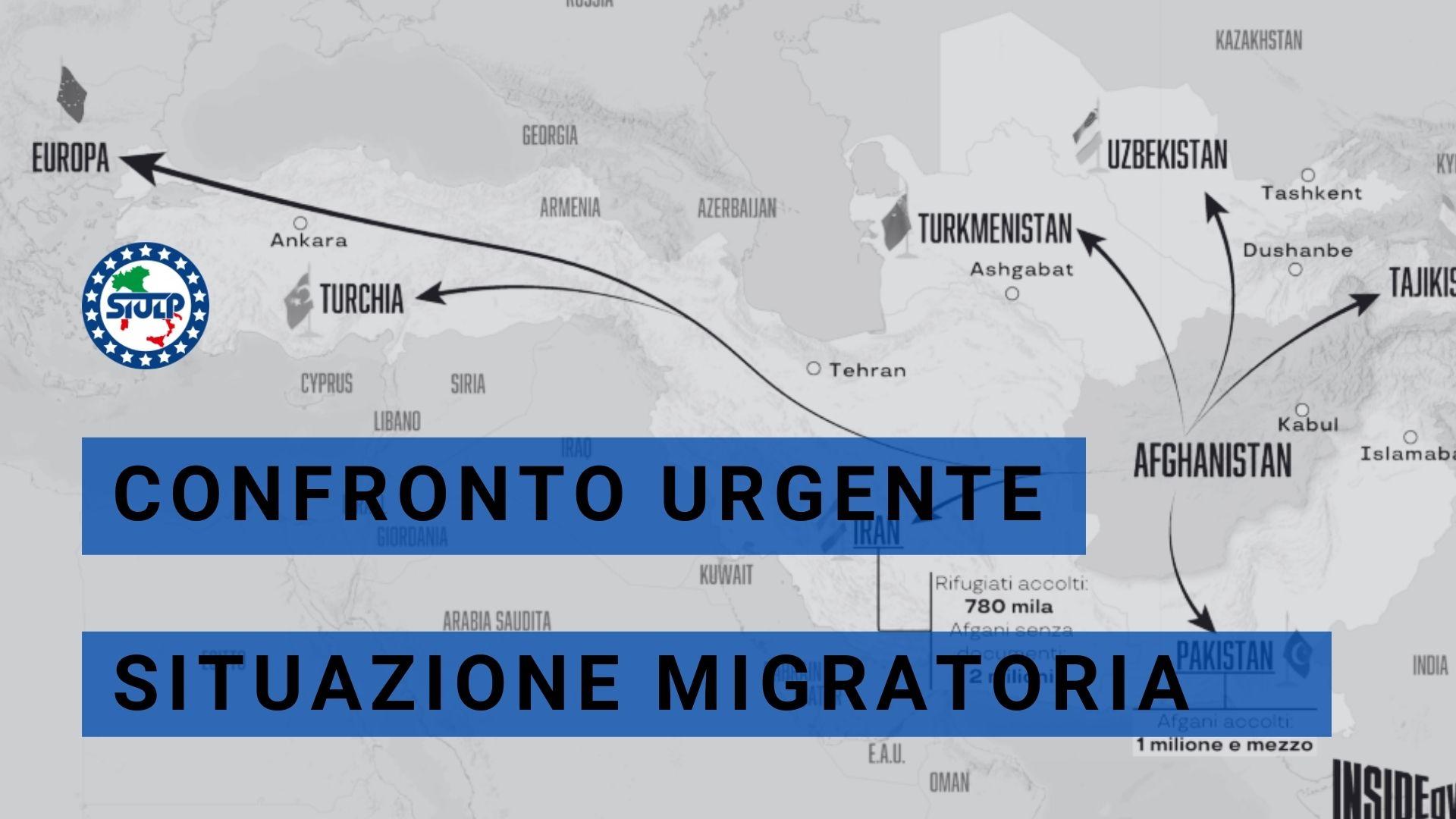 Necessario un confronto in virtù della nuova situazione migratoria (Libia e Afghanistan)