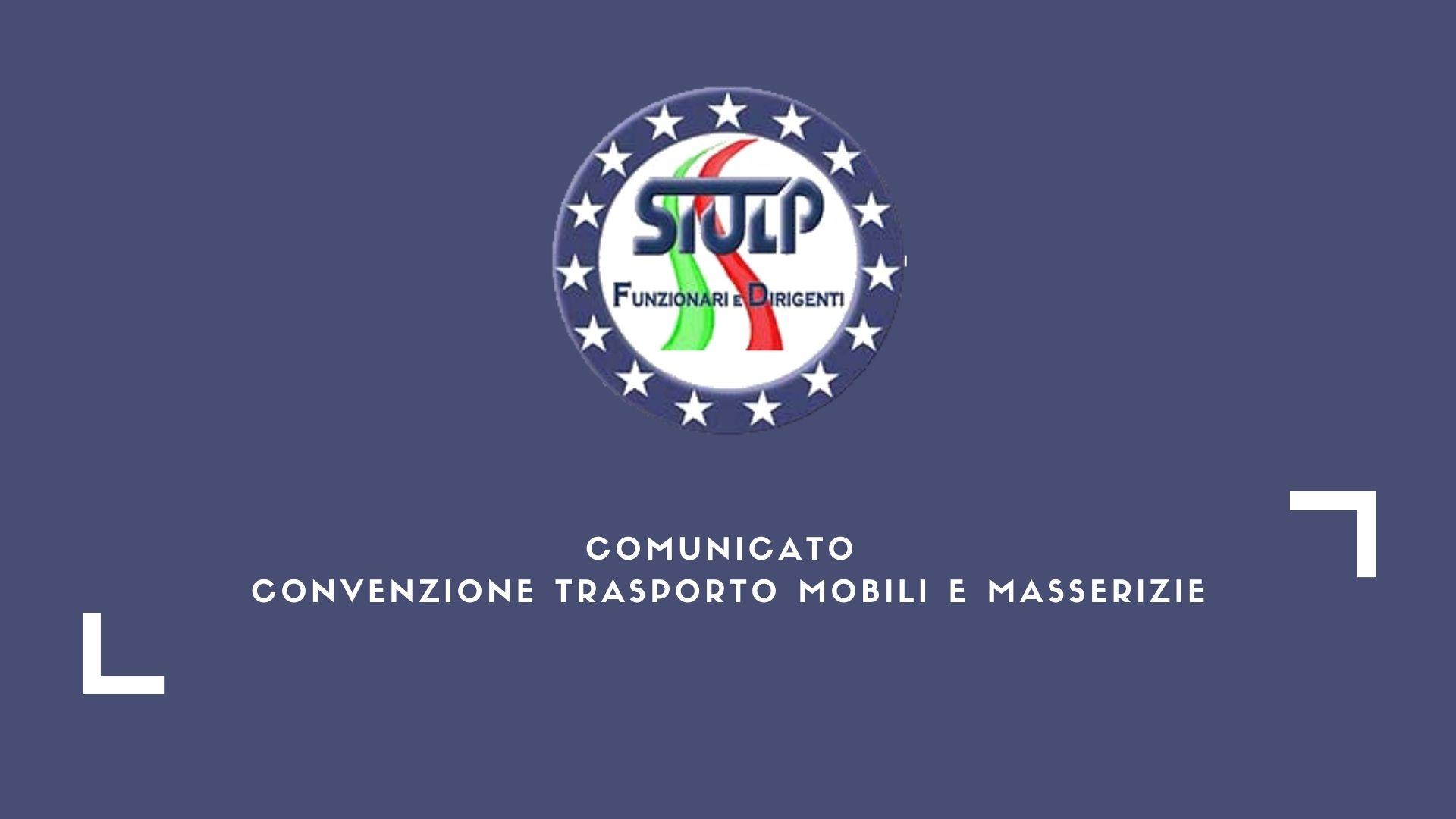 SIULP FD – comunicato convenzione trasporto mobili e masserizie