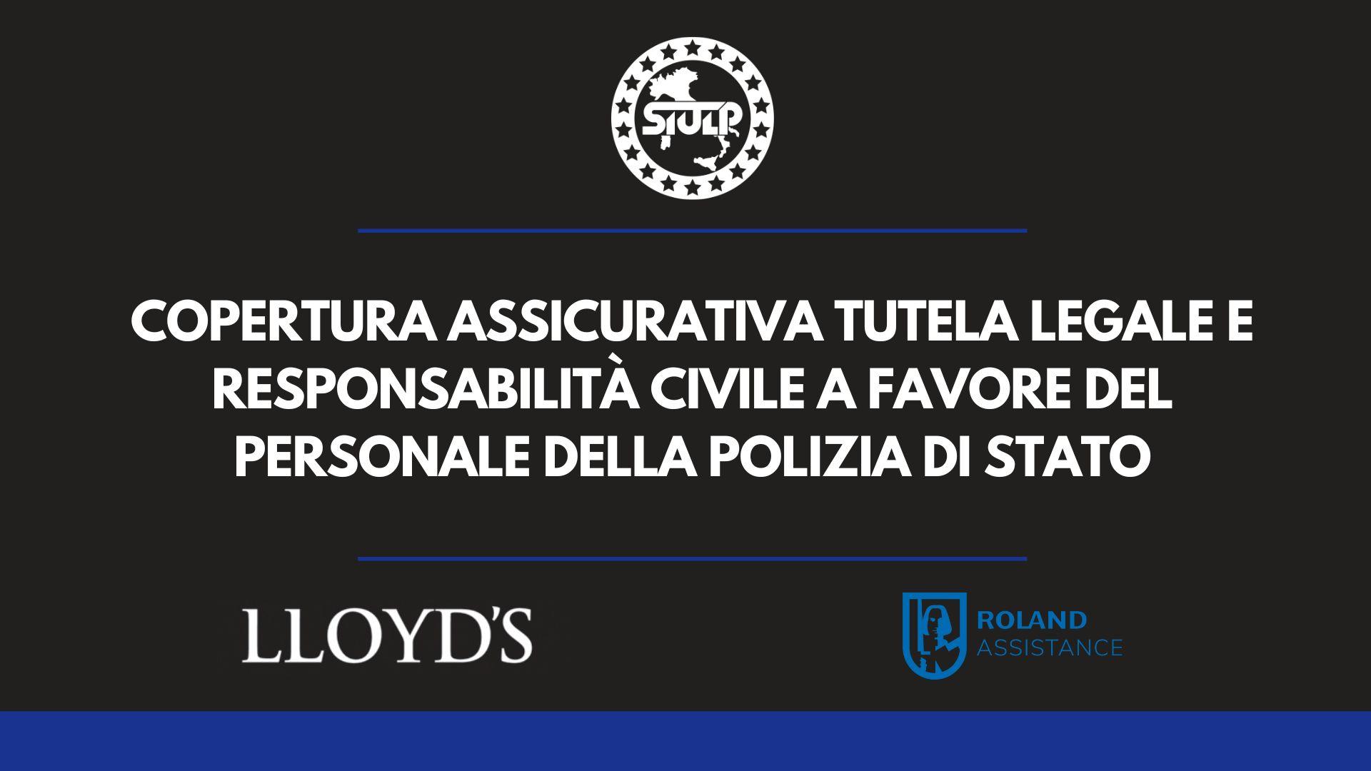 Copertura assicurativa tutela legale e responsabilità civile a favore del personale della Polizia di Stato