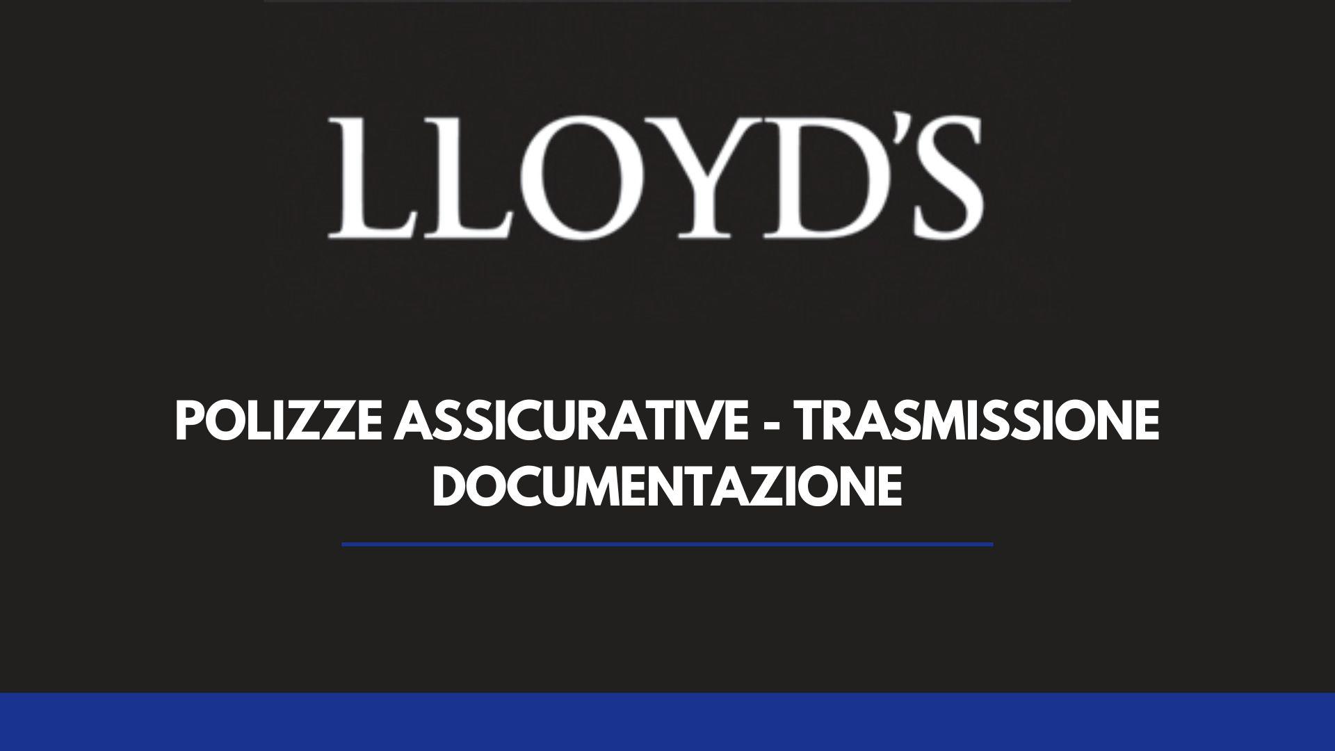Polizze assicurative – Trasmissione documentazione