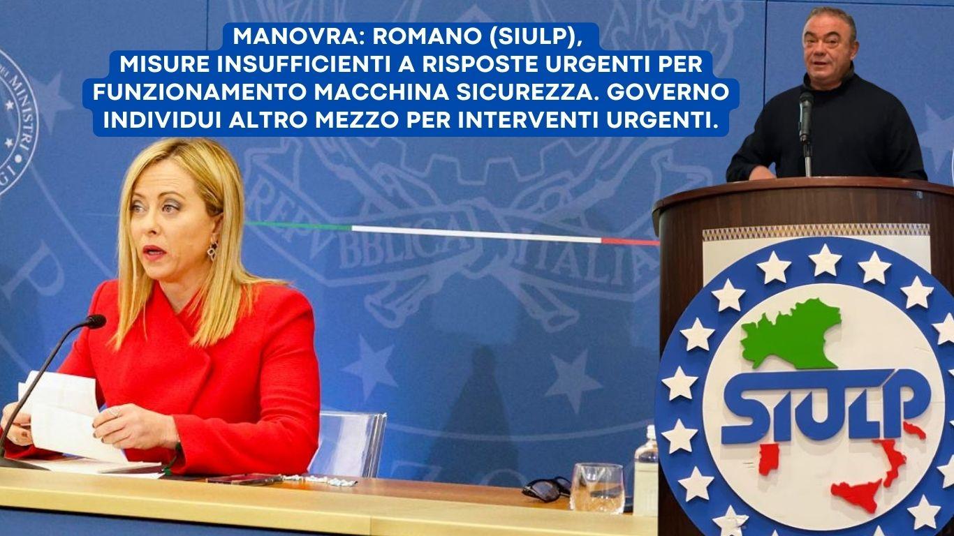 MANOVRA: misure insufficienti a risposte urgenti per funzionamento macchina sicurezza