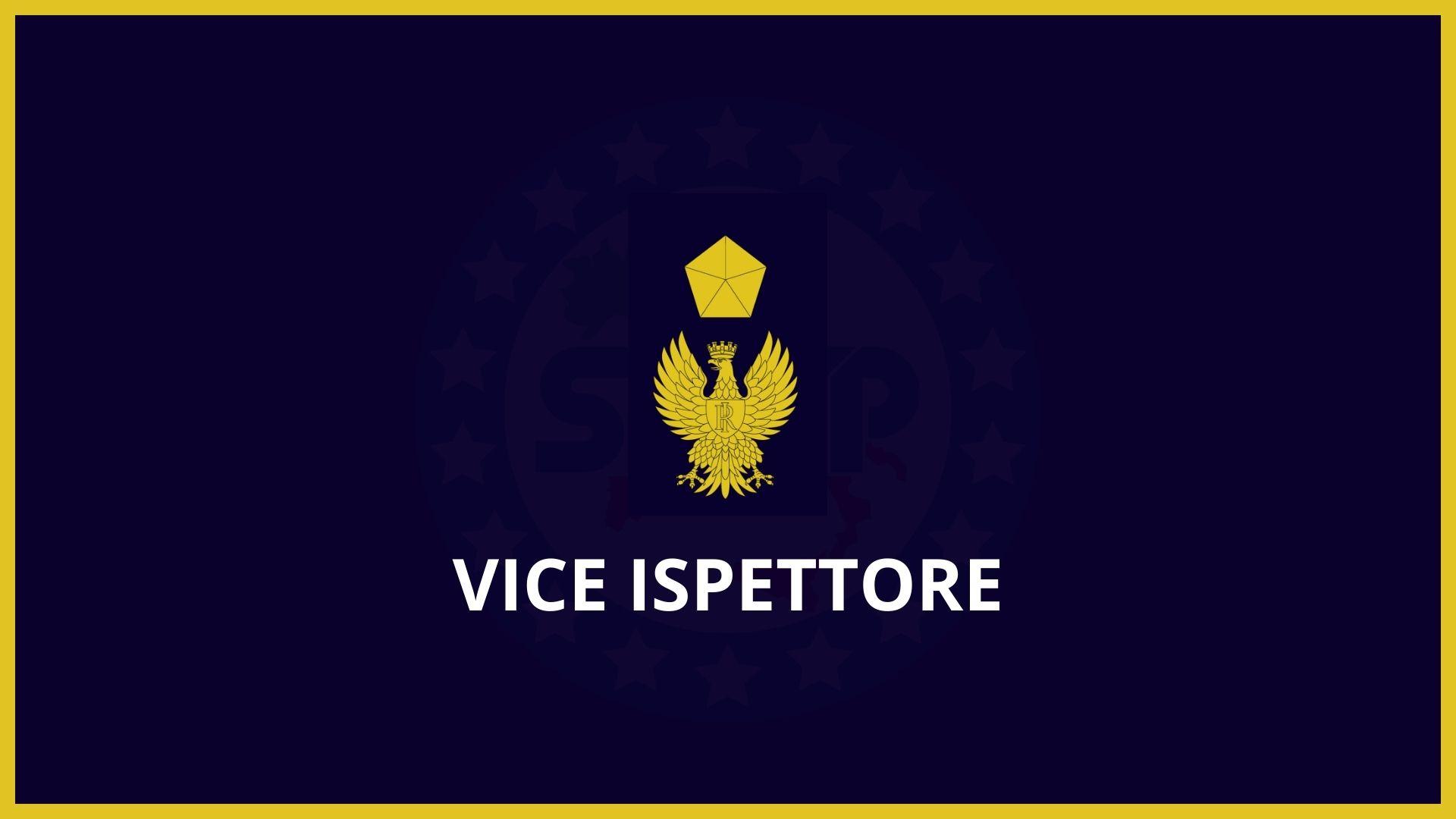 Concorso interno 959 posti per vice ispettore. Esigenza di disporre l’avvio di un corso di formazione straordinario