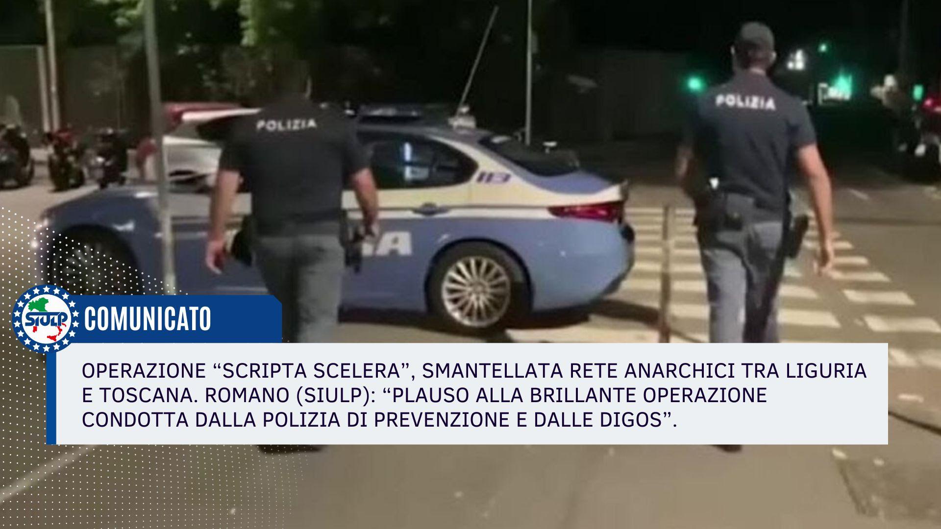 Smantellata rete anarchici grazie a polizia di prevenzione e alle digos di Genova