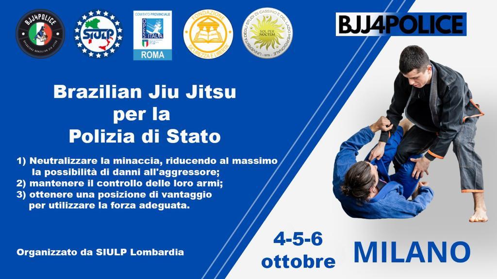 Brazilian Jiu Jitsu per la Polizia di Stato – Milano 4-5-6 Ottobre 2023