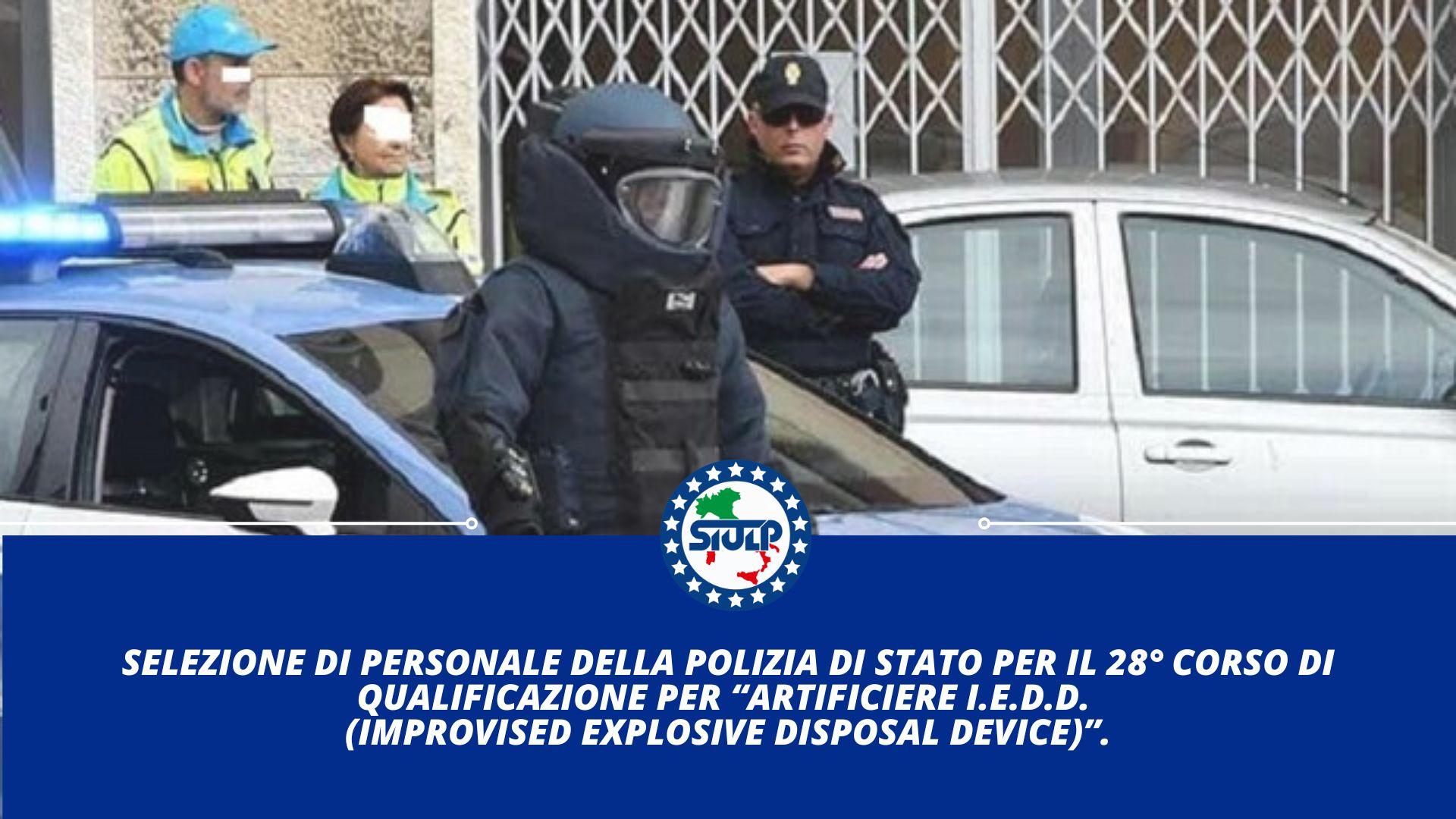 28° corso di qualificazione per “Artificiere I.E.D.D.”