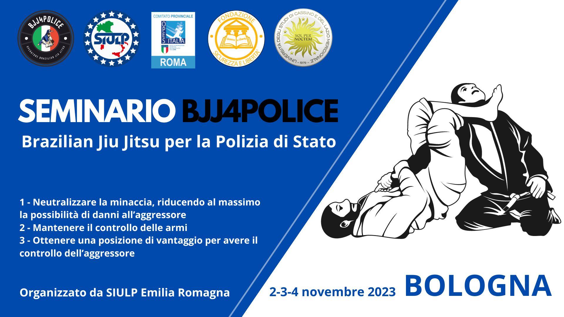BJJ4POLICE BOLOGNA 2-3-4 Novembre 2023