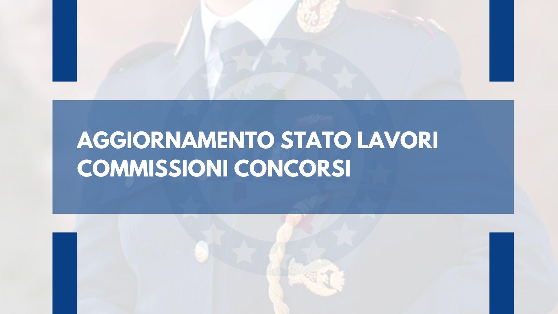 Aggiornamento stato lavori commissioni concorsi al 30 giugno 2024