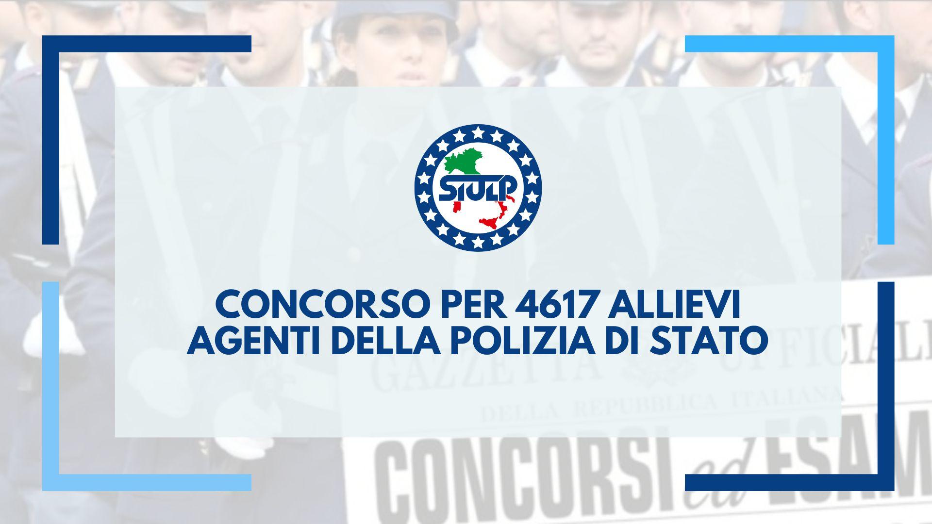 Concorso per 4617 allievi agenti della Polizia di Stato