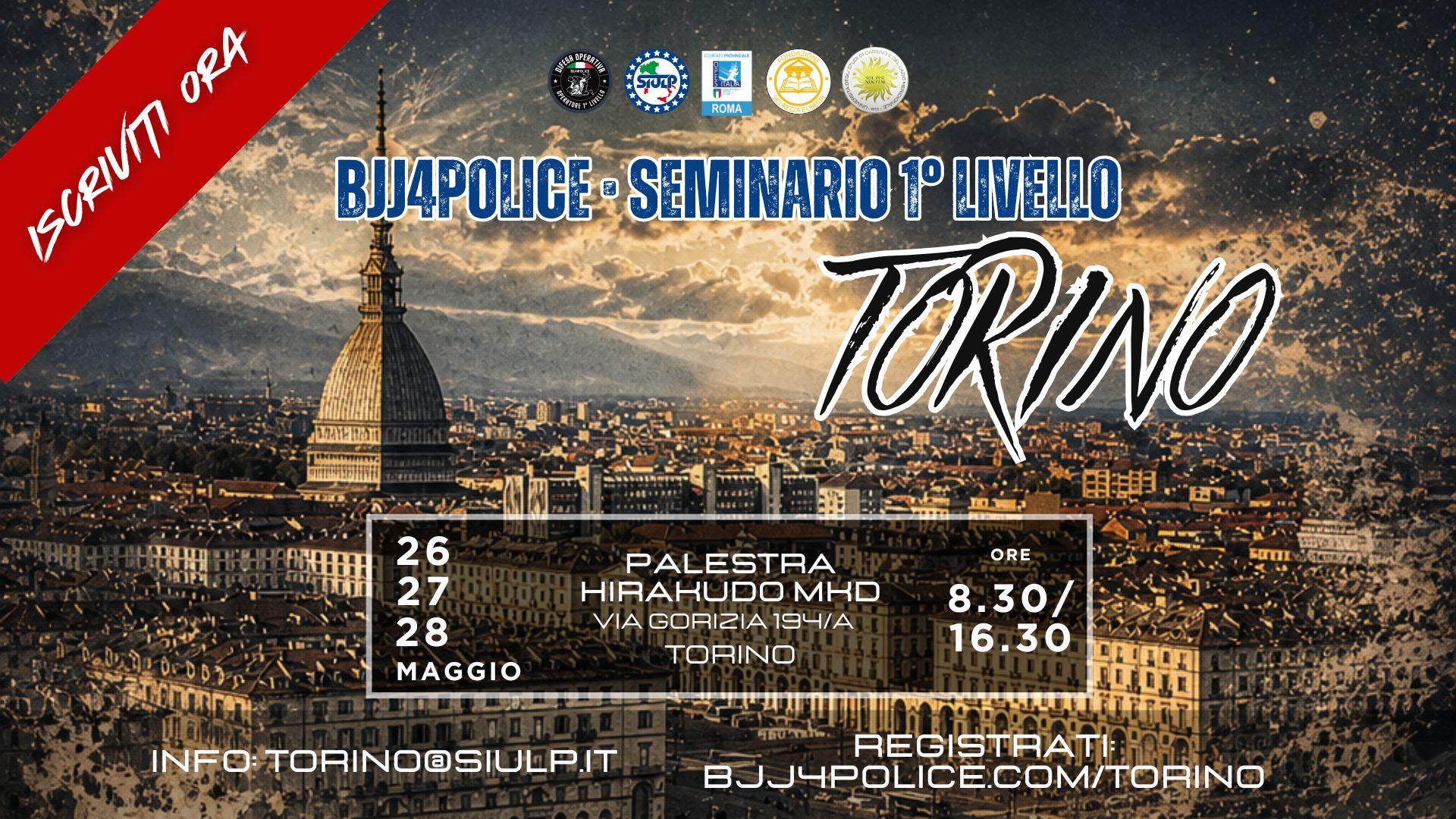 BJJ4POLICE: a Torino il Seminario di 1° Livello