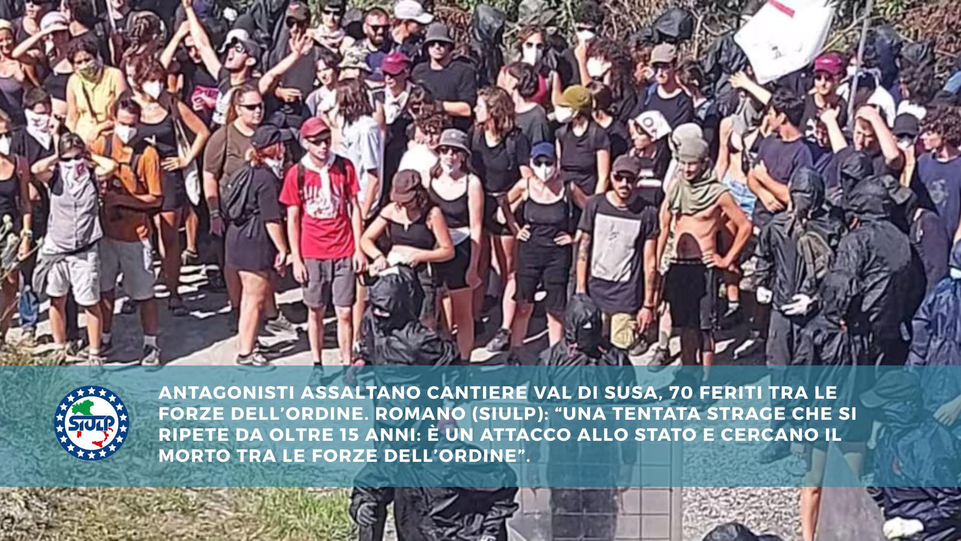 Antagonisti assaltano cantiere Val di Susa, 70 feriti tra le forze dell’ordine
