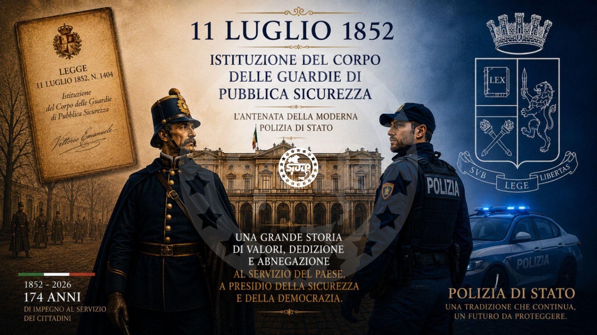 Oggi la Polizia di Stato compie 174 anni