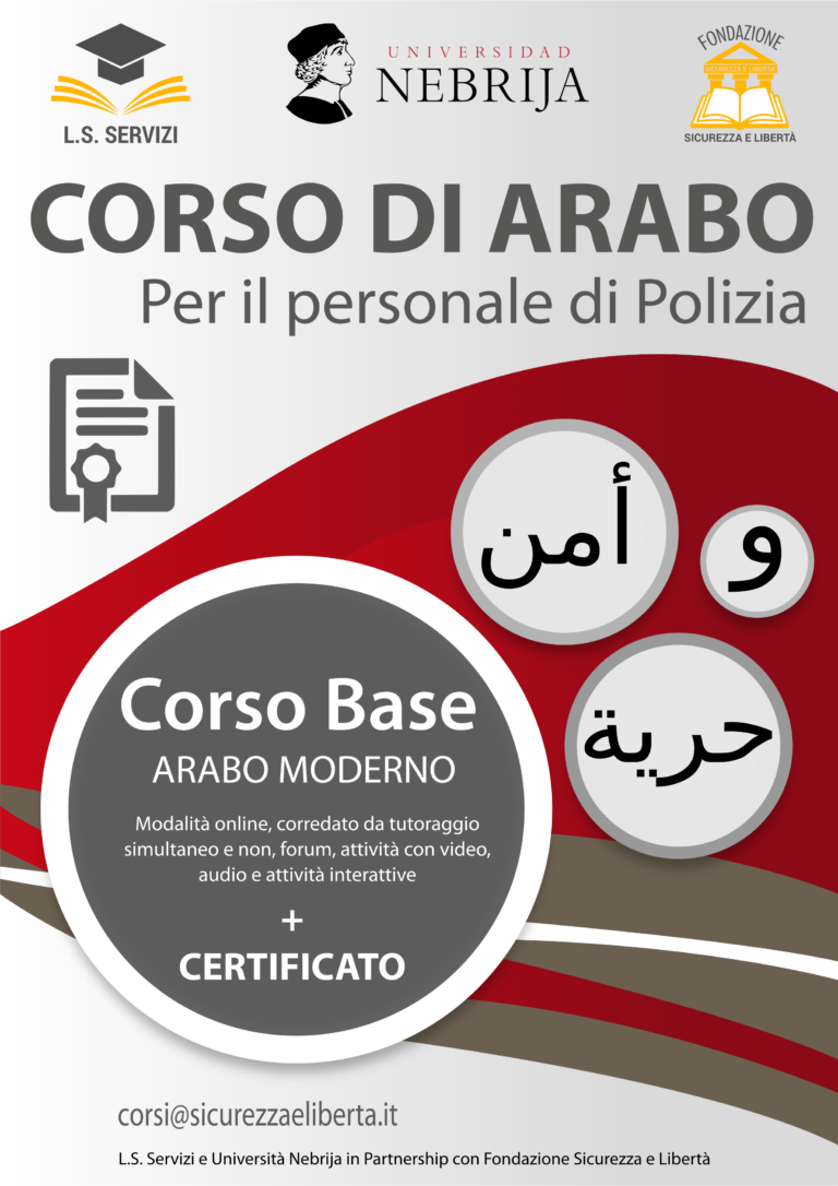 Corso di Arabo per il personale di Polizia 2020