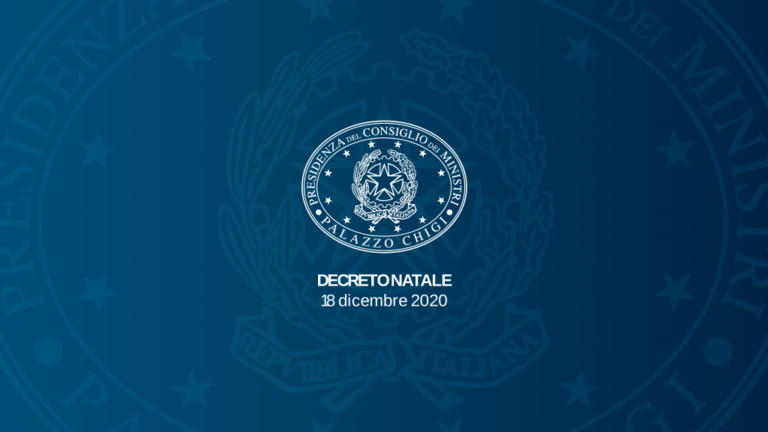 DECRETO NATALE 18 dicembre 2020
