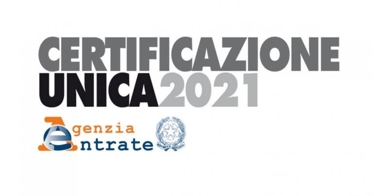 Emissione della Certificazione Unica 2021 e dichiarazione dei redditi 2022