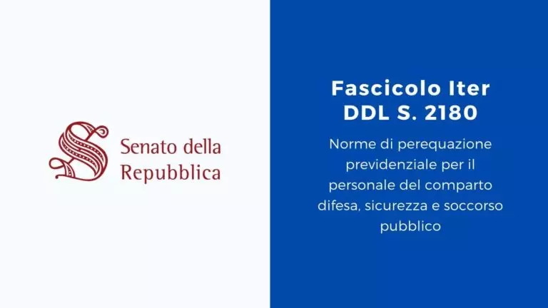 Norme di perequazione previdenziale per il personale del comparto difesa, sicurezza e soccorso pubblico