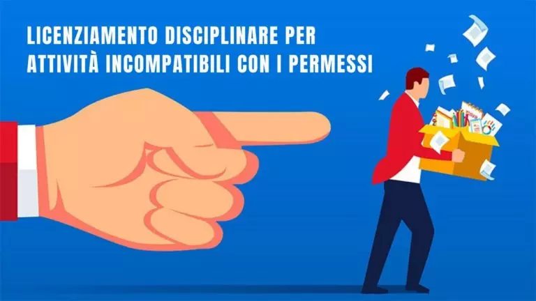 Licenziamento disciplinare per attività incompatibili con i permessi ex legge 104/92