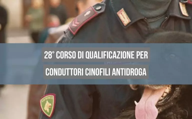 28° Corso di qualificazione per conduttori cinofili antidroga