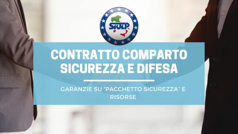 CONTRATTO COMPARTO SICUREZZA E DIFESA