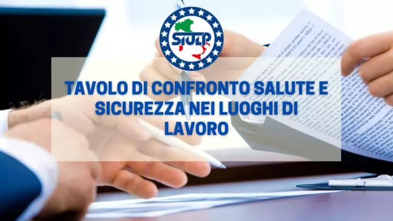 Tavolo di confronto Salute e sicurezza nei luoghi di lavoro