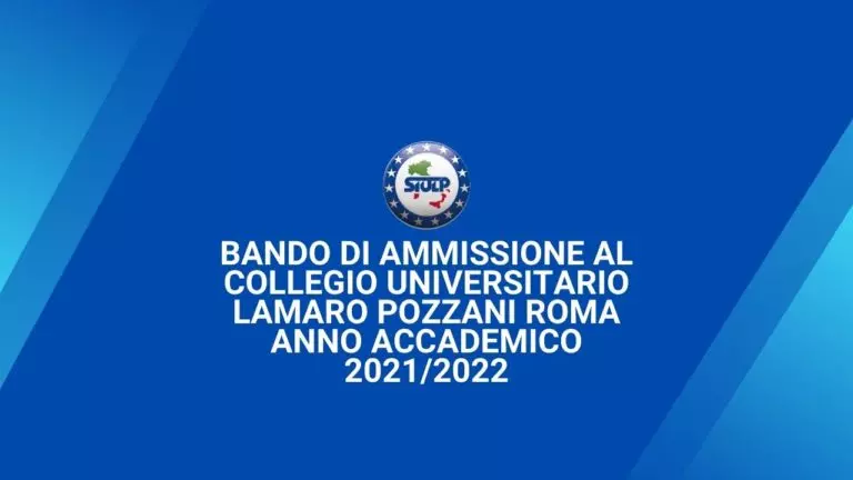Bando di ammissione al collegio universitario Lamaro Pozzani Roma aa 21/22