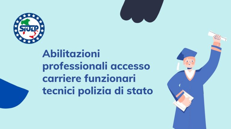 Abilitazioni professionali carriere funzionari tecnici PS