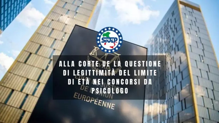 Alla Corte UE la questione di legittimità del limite di età nei concorsi da psicologo