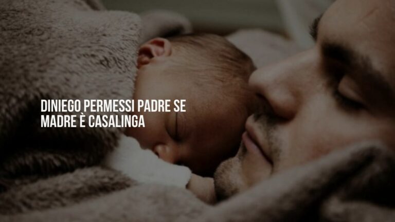 Diniego permessi padre se madre è casalinga